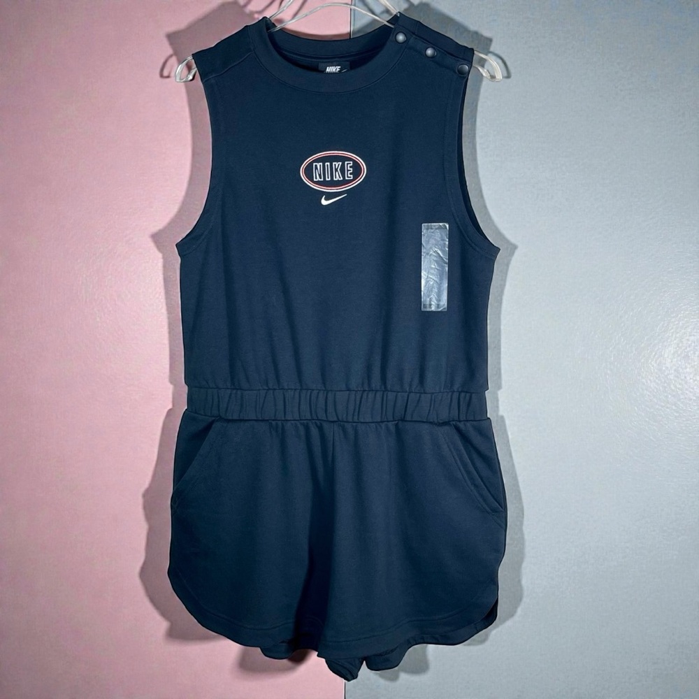 Nike Sportswear Black Varsity One-Piece Romper Size Large NWT - Picture 9 of 16